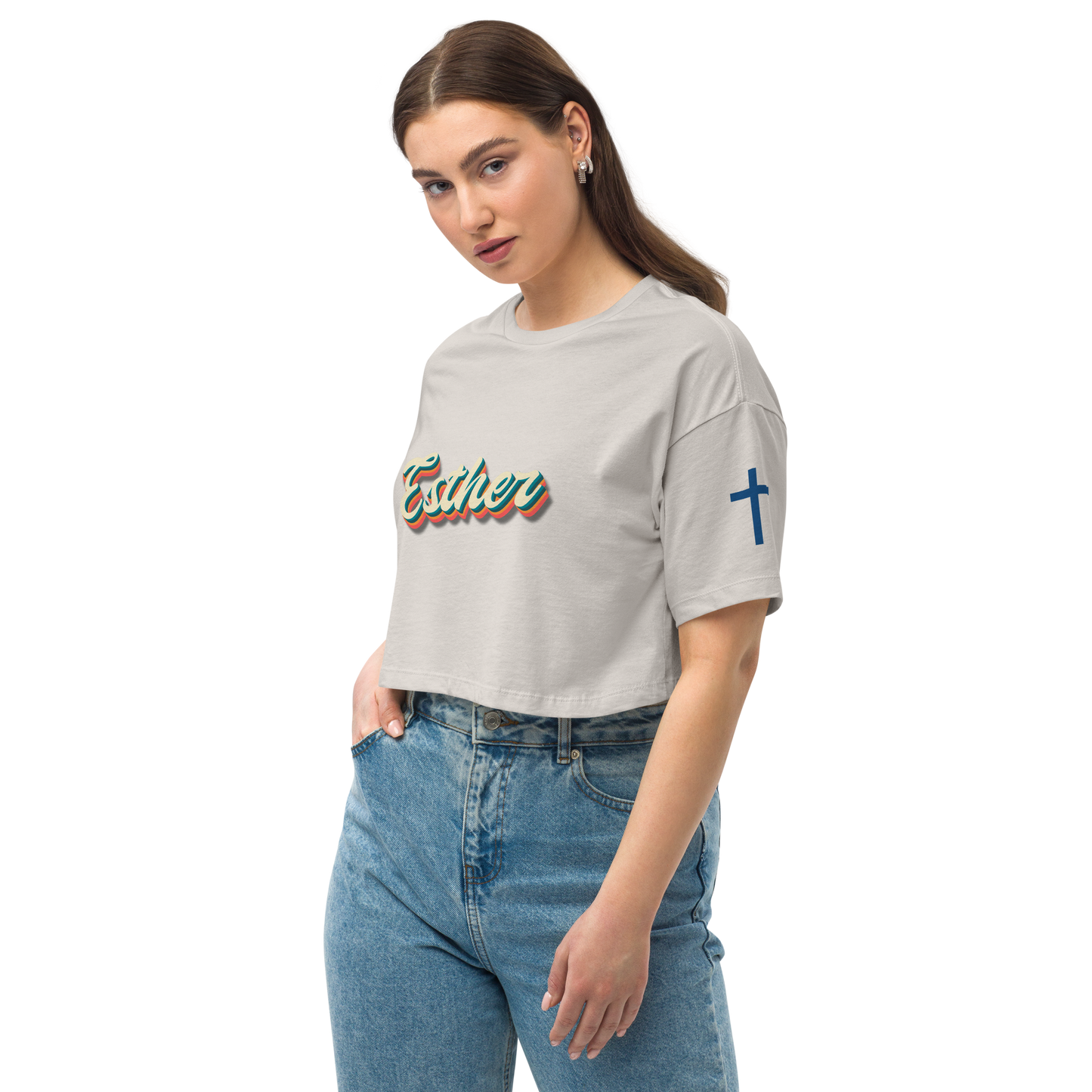 Esther Loose Drop Shoulder Crop